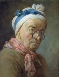 Selbstporträt mit Brille